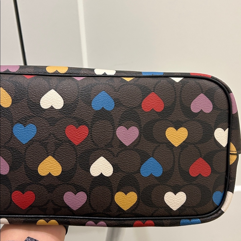 Coach (NWT) Gallery Tote Bag & Wallet in Signature Canvas & Heart Print - Picture 9 of 17